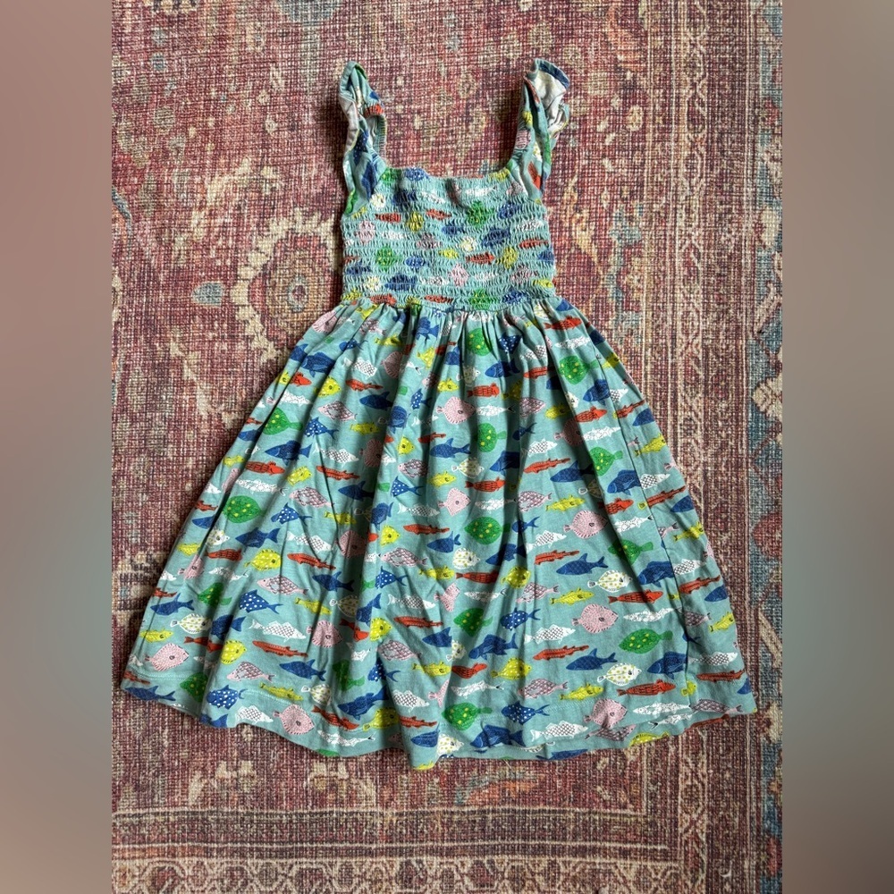 Mini Boden 2-3yr Colorful Fish Print Kids Dress